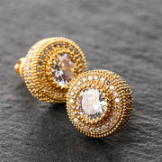 Denham Round Stud Earrings