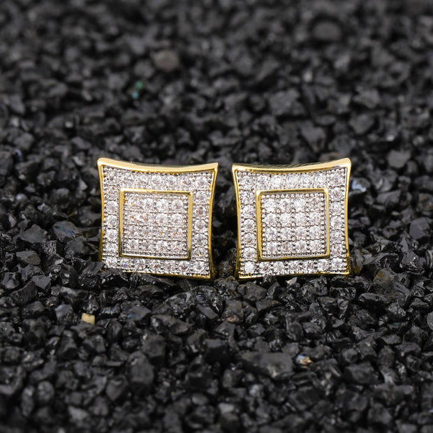 Anwar Square Stud Earrings