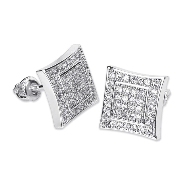 Anwar Square Stud Earrings