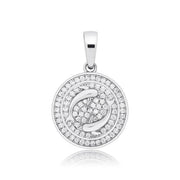 Round Zodiac Sign Pendant Tennis Chain