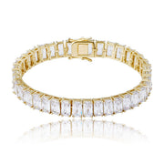 Alistair Silver 10mm Baguette Tennis Bracelet