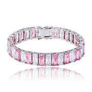 Alistair Silver 10mm Baguette Tennis Bracelet