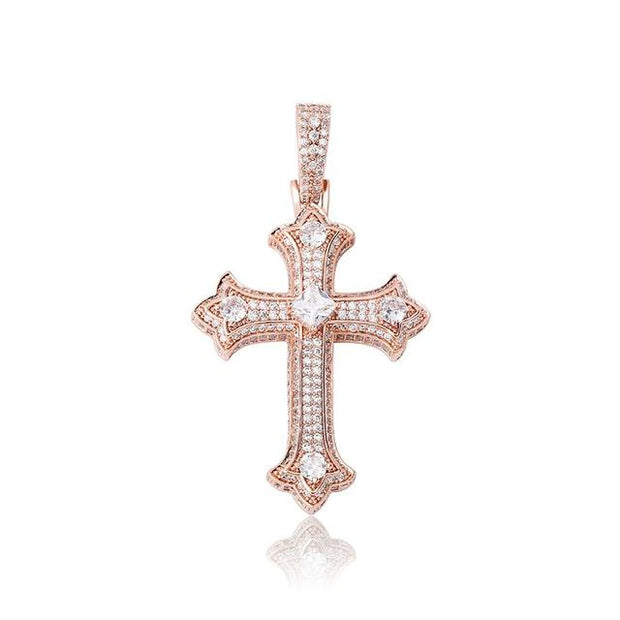 Magna Pavé Cross Pendant Chain