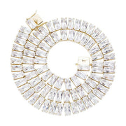 Alistair Gold 10mm Baguette Tennis Chain