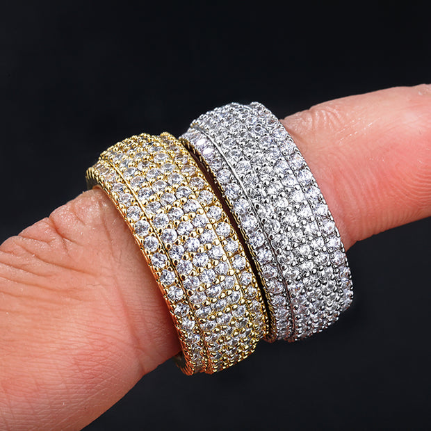 Fabian Five-Row Pavé Eternity Ring