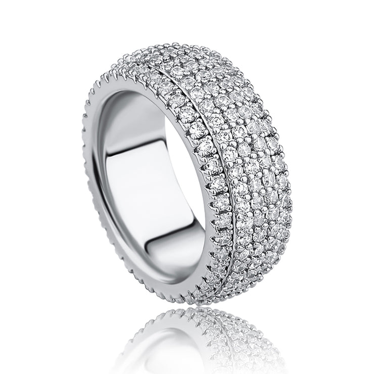 Fabian Five-Row Pavé Eternity Ring