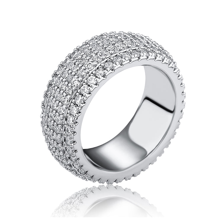 Fabian Five-Row Pavé Eternity Ring