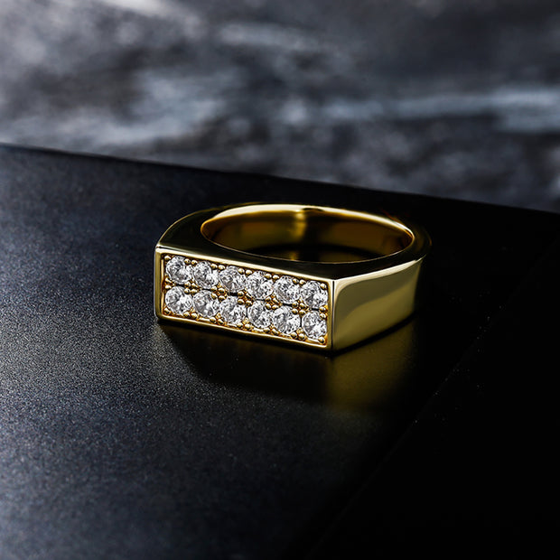 Ainsley Gold Diamond Bar Ring