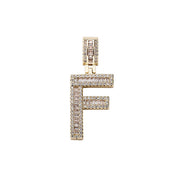 Baguette Letter Pendant Chain