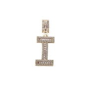 Baguette Letters Pendant Tennis Chain