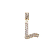 Baguette Letter Pendant Chain