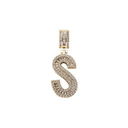 Baguette Letter Pendant Chain