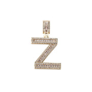 Baguette Letters Pendant Tennis Chain