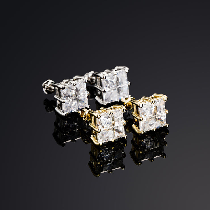 Garner Baguette Stud Earrings