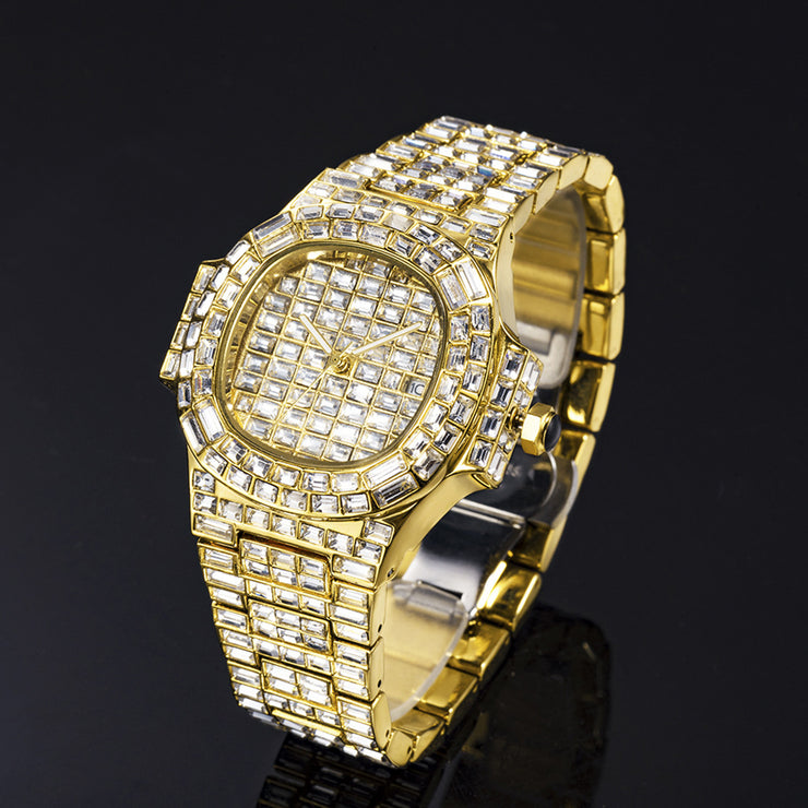 Zane Gold Baguette Quartz Watch