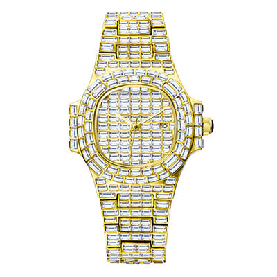 Zane Gold Baguette Quartz Watch