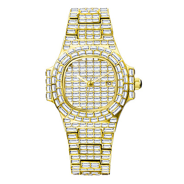 Zane Gold Baguette Quartz Watch