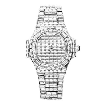 Zane Silver Baguette Quartz Watch