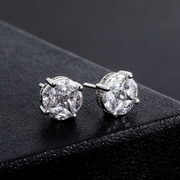 Jovan Round Stud Earrings