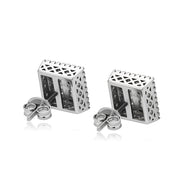 Gavin Square Stud Earrings