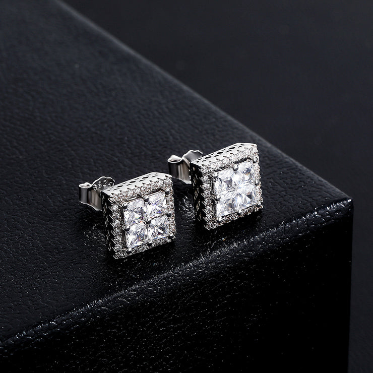 Gavin Square Stud Earrings