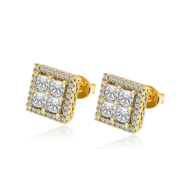 Gavin Square Stud Earrings