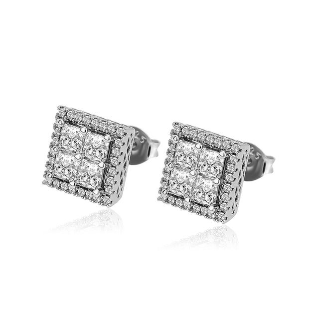 Gavin Square Stud Earrings