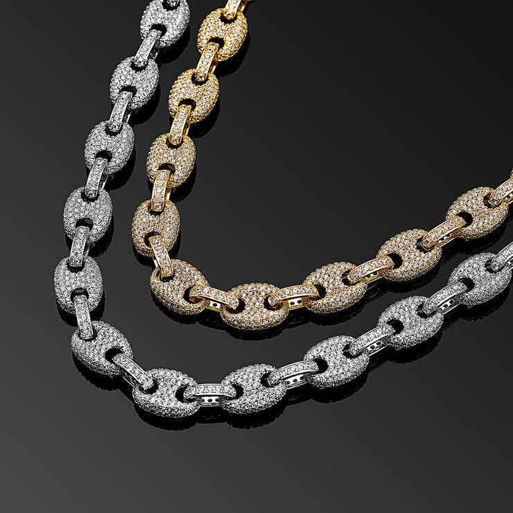 Barnett Gold 12mm Round Mariner Link Chain