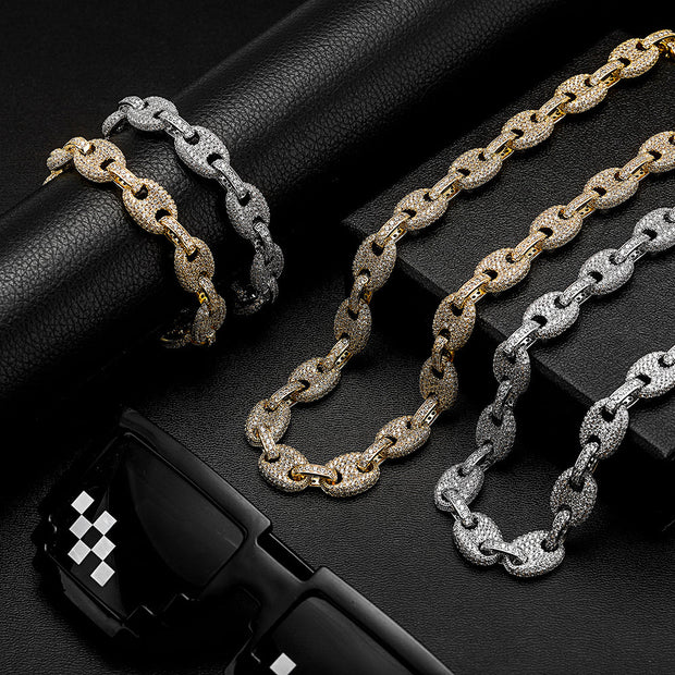 Barnett Silver 12mm Round Mariner Link Chain