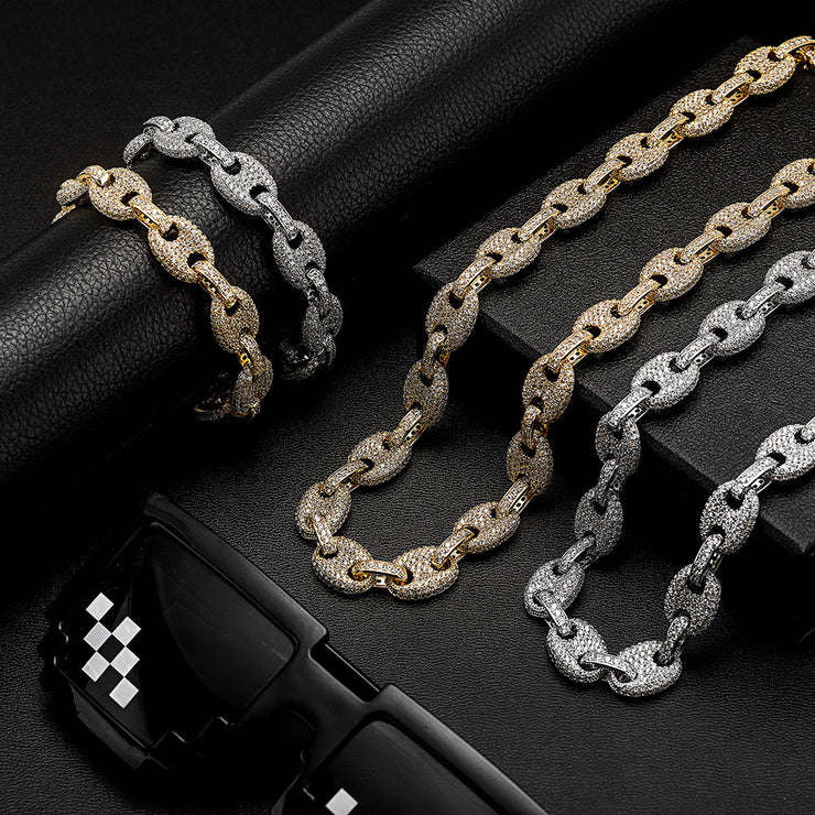 Barnett Silver 12mm Round Mariner Link Chain